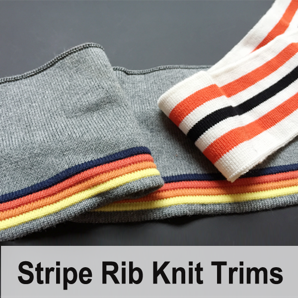 Jackets Cuffs Ribs for any Apparel Garments for Trimming Great combinations of Colours Available. Stretch and Resilient Knit Rib Neck Bands Stripes Pattern Knitted Waistband Knit Ribs Welts For T Shirts Dresses & Crafts